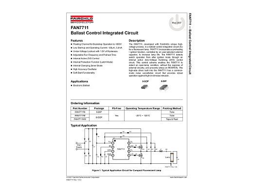 Интегрална схема FAN7711  DIP-8