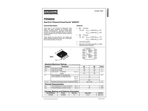 Транзистор FDS8958A SO-8
