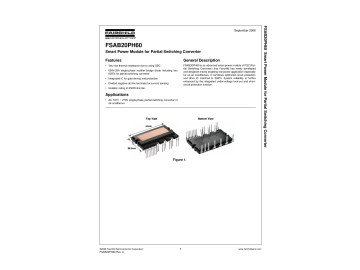 FSAB20PH60 Smart Power Module AIRCONDITIONER