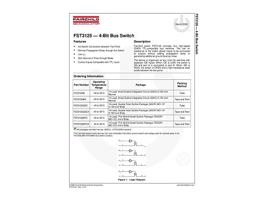 Интегрална схема FST3125M SO-14