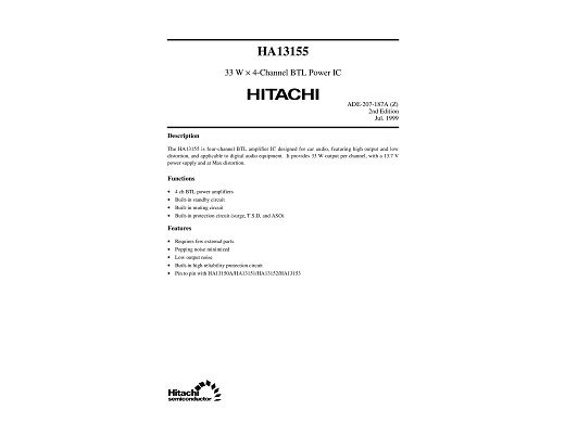 Интегрална схема  HA13155