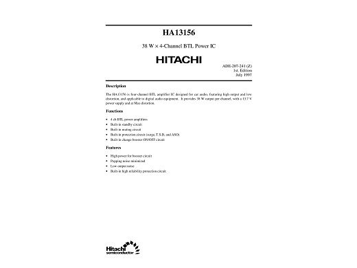 Интегрална схема  HA13156
