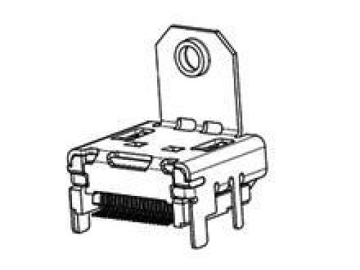 Букса HDMI за панелен монтаж женска