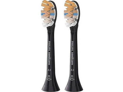 HX9092/87  HX9092/88All-in-1 Sonicare Black / White Стандартна глава за звукови четки за зъби (черна,бяла) - 2 бр./оп.