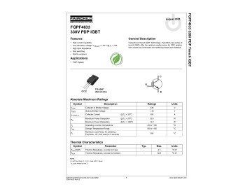 IGBT FGPF4633 TO-220F