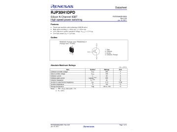 IGBT RJP30H1 TO-220F