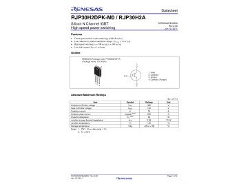 IGBT RJP30H2 TO-263-3L