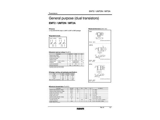 Транзистор IMT2A108 SOT-457