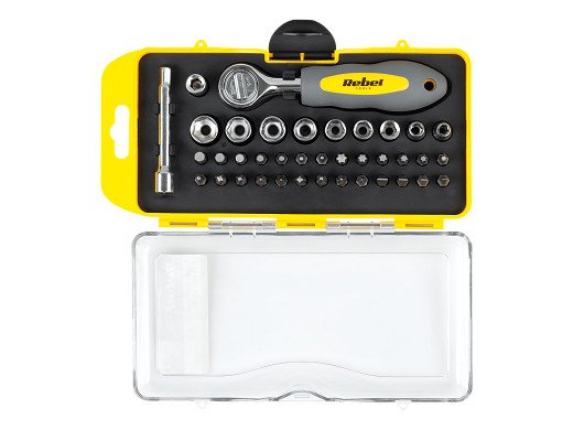 Комплект битове Rebel Tools RB-1104 от 16 части в пластмасова кутия
