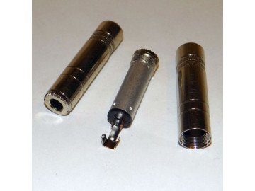 JC-111 6.3mm Stereo socket Silver