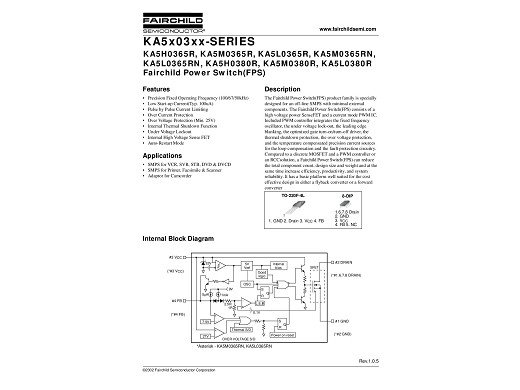 Интегрална схема  5M0380R TO-220F-4L