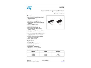 Интегрална схема L6599ATR  SO-16