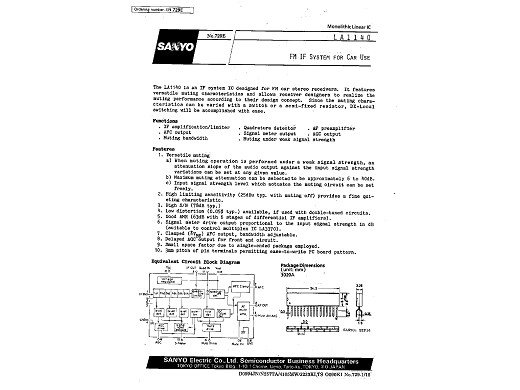 Интегрална схема  LA1140