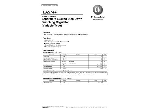 Интегрална схема  LA5744 TO-220