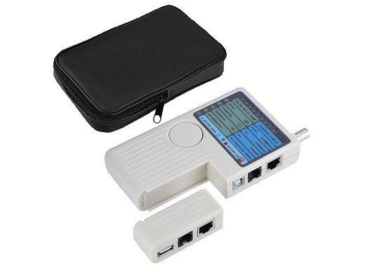 Тестер за кабели за камера PM-20629 RJ11-RJ45-USB-BNC