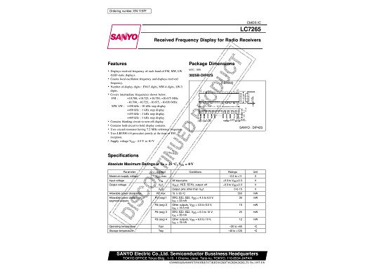 Интегрална схема  LC7265