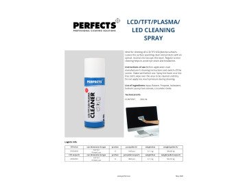 LCD/TFT/PLASMA  200ml CLEANER