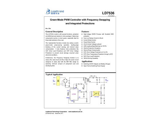 Интегрална схема LD7536SGL