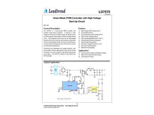 Интегрална схема LD7575PS SO-8