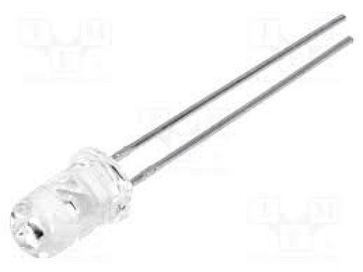 LL-503SIRC2V-1BD IR transmitter; 5mm; 850nm; transparent; 30°; 1÷1.65VDC; THT; 165mW