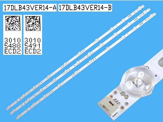 LED подсветка комплект 17DLB43VER14-A big jack