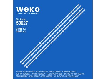 Диодни ленти комплект  4 бр/pcs  17DLB43VLXR1 ,LB43007