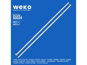 Edge LED BAR SET 17ELB43ULR3 R+L-TYPE