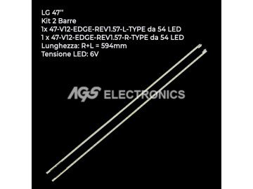 LED подсветка комплект 47 V12 EDGE-REV1.5 7 L-R
