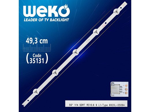LED подсветка 6920L-0509A