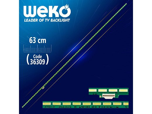 Диодни ленти комплект 2 бр/pcs LED Backlight 55 V16 AS1  rev05 L-R type  2441-42