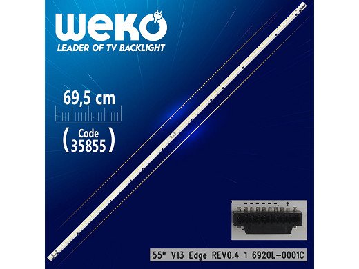Диодна лента 1 бр/pc  55" V13 EDGE REV0.2 1 6920L-0001C