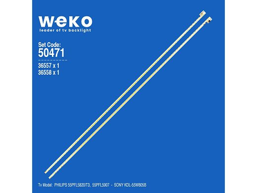 Диодни ленти комплект 2 бр/pcs 55TA04 ,55TA05 7030PKG 74.55T02.001-3-DX1  L/R