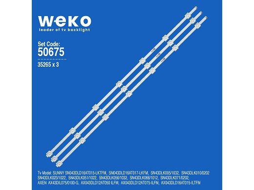 LED подсветка комплект43" C-SKA43D730