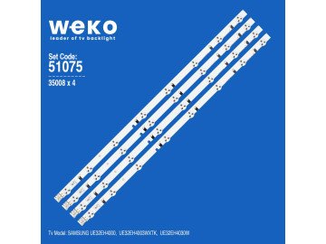 Диодни ленти комплект 4 бр/pcs LED Backlight D1GE-320SC0-R2 STL0447T