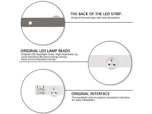 Диодни ленти комплект 4 бр/pcs D1GE-320SC1-R2 LED78 , 32F-3535LED-40EA