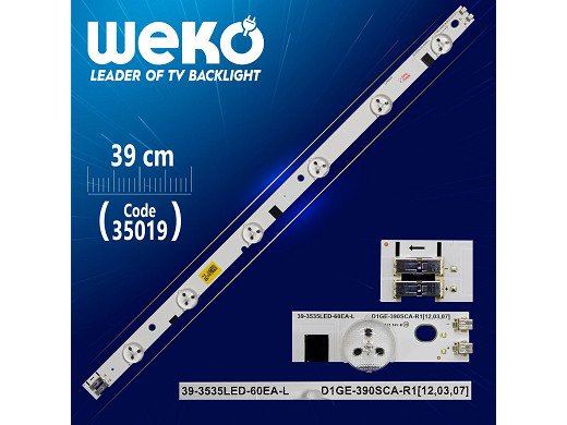 Диодна лента 1 бр/pc  39-3535LED-60EA-R , D1GE-390SCA-R1