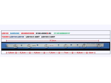 LED Backlight D1GE-400SCB-R2 LED165