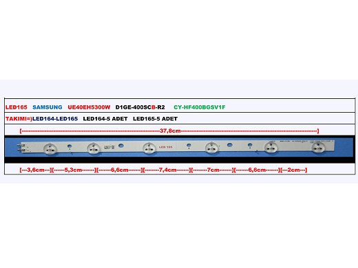 Диодна лента 1 бр/pc  D1GE-400SCB-R2 LED165