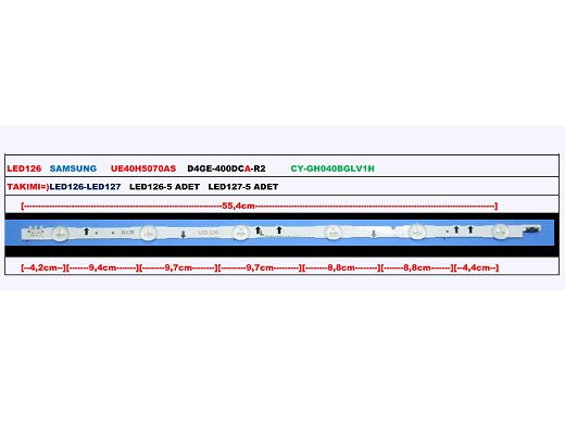 Диодна лента 1 бр/pc D4GE-400DCA-R3 2014SVS40_3228_R03