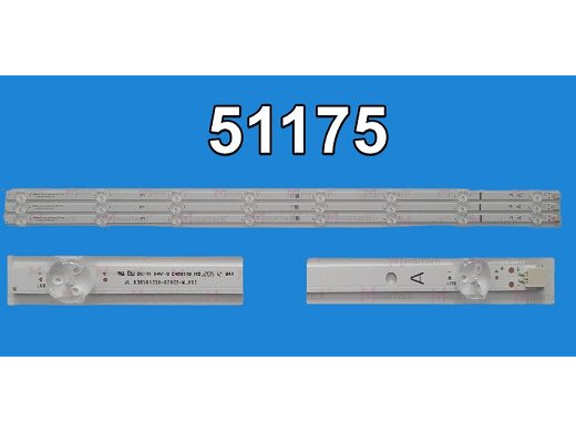 Диодни ленти  комплект 3 бр/pcs LED Backlight JL.D38581330-078AS-C set3