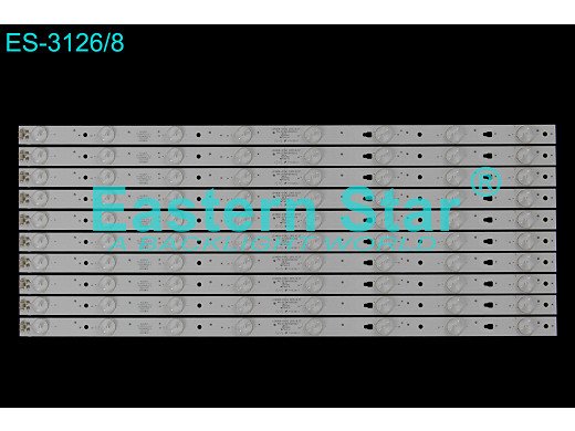 Диодни ленти комплект 10 бр./pcs LE49D8-01/30349008202 / LED50D8-03(A)