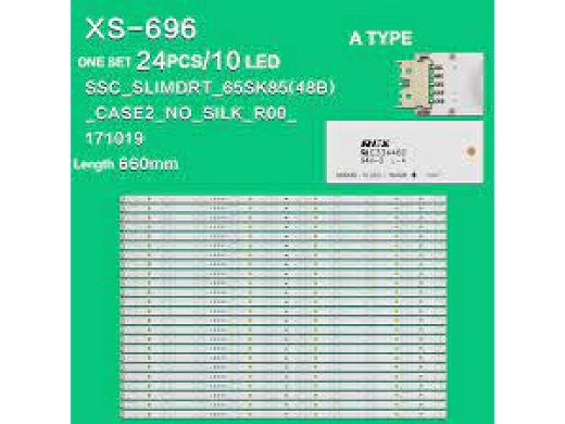 Диодни ленти комплект 24 бр/pcs SSC_SLIMDRT_65SK85(48B)_CASE2_NO_SILK_R00_171019