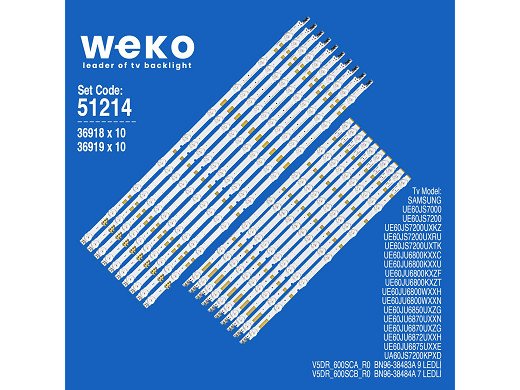 Диодни ленти комплект 20 бр/pcs  V5DR_600SCA_R0 + V5DR_600SCB_R0