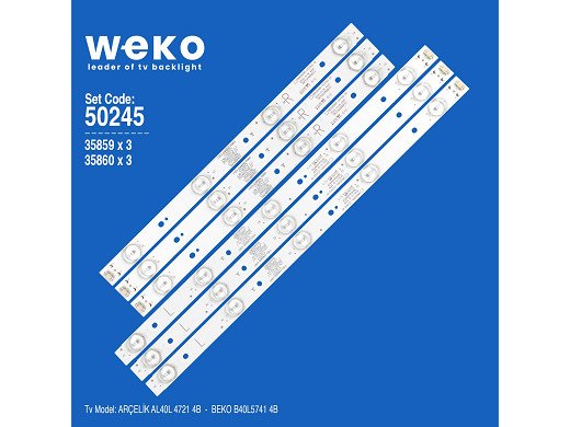 LED подсветка комплект
 6 бр  SW40D09R-ZC21AG