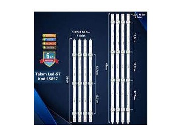 Диодни ленти комплект 8 бр/pcs Arcelik_43_Crystal_1x3+1x4_L_1313FC_7S1P