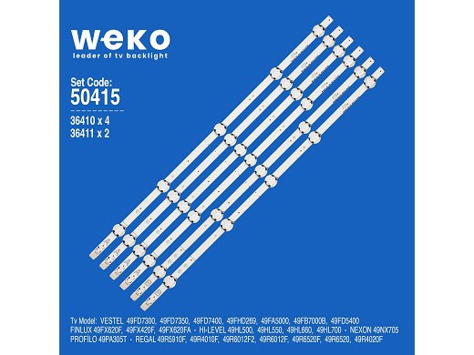 LED подсветка комплект SVV490A32A-B_5LED