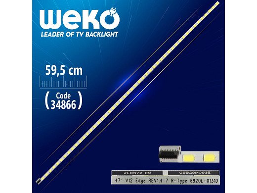 LED подсветка 1 (един) брой  6922L-0018A 6920L-0131D 47'' V12 R
