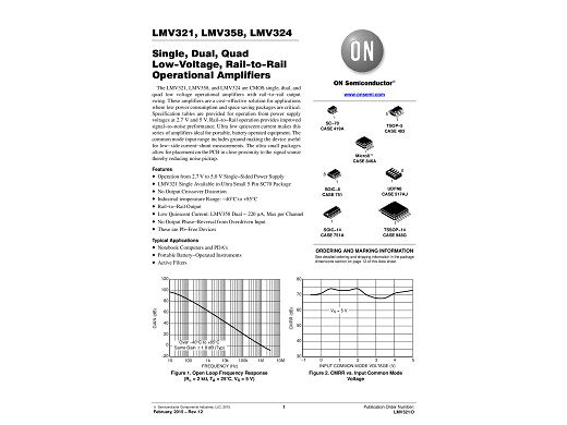 Интегр. схема LMV358DMR2G VSSOP-8