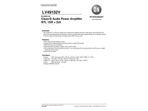 Интегрална схема LV49152V MPB E SSOP-44