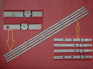 Диодни ленти комплект 4 бр/pcs 17DLB43VER3-A/B 43" DRT UHD SET с лепенка за прикрепване